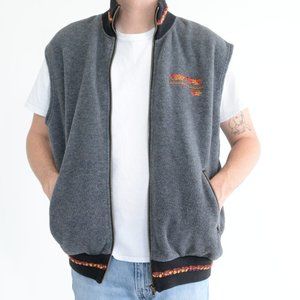 Vintage Tundra Sport Made in Canada Grey Fleece Vest  Size XXL